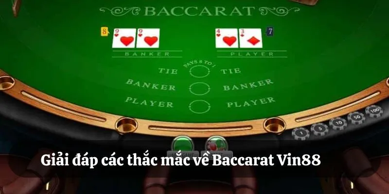 Giải đáp các thắc mắc về Baccarat Vin88